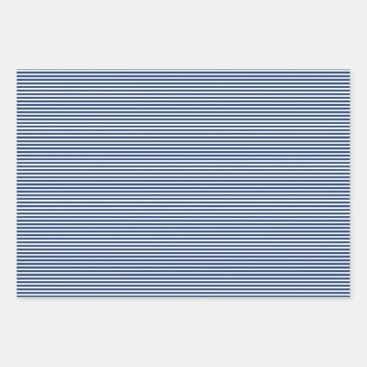 Rote, weiße und blaue Streifen Geschenkpapier Set (Vorderseite 3)