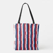 Rote, Weiße und Blaue Streifen Tasche (Rückseite)