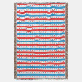 Rote, weiße und blaue Streifen und Sterne Decke (Vorderseite Vertikal)