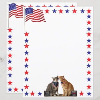 Rote, Weiße und Blaue USA-Flagge und patriotische