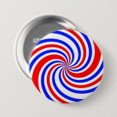 Rote, weiße und blaue Wirbel Button (Vorne & Hinten)