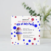 Rote, weiße und Coole Flachkarte (Stehend Vorderseite)