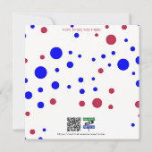 Rote, weiße und Coole Flachkarte (Rückseite)