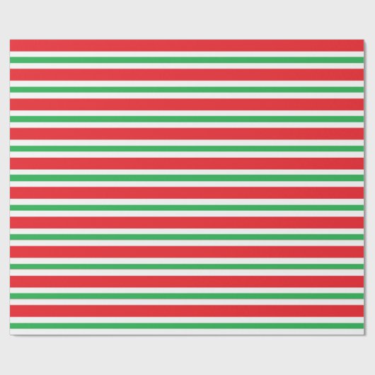 Rote, weiße und grüne Flecken und dünne Streifen Geschenkpapier (Flach)