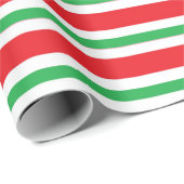 Rote, weiße und grüne Flecken und dünne Streifen Geschenkpapier (Rolleneckpunkt)