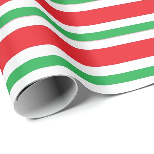 Rote, weiße und grüne Flecken und dünne Streifen Geschenkpapier (Rolleneckpunkt)