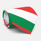 Rote, weiße und grüne Krawatte (Gerollt)