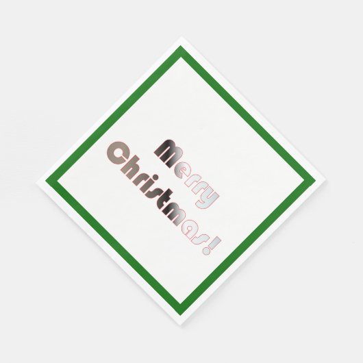 Rote, weiße und grüne Neapel Serviette (Ecke)