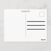 Rote, weiße und grüne Schneeflocken Postkarte (Rückseite)