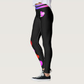 Rote, weiße und rosa Herzen (editierbar) Leggings (Links)