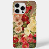 Rote, weiße und rosa Hollyhocks, Christensen Case-Mate iPhone Hülle (Rückseite)