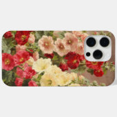 Rote, weiße und rosa Hollyhocks, Christensen Case-Mate iPhone Hülle (Rückseite (Horizontal))