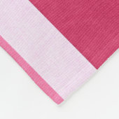 Rote, weiße und rosa Streifen Fleecedecke (Ecke)