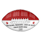 Rote, weiße und schwarze Geschenke für Fußballtrai Football (Vorderseite)