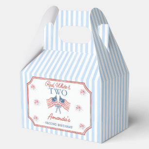Rote Weiße & Zwei 4. Juli Geburtstagsgeschenkboxen Geschenkschachtel