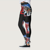 Rote Welle 2020 Trumpf-Floridas Legging Leggings (Links)