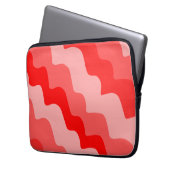 Rote Wellen Laptopschutzhülle (Vorderseite Links)