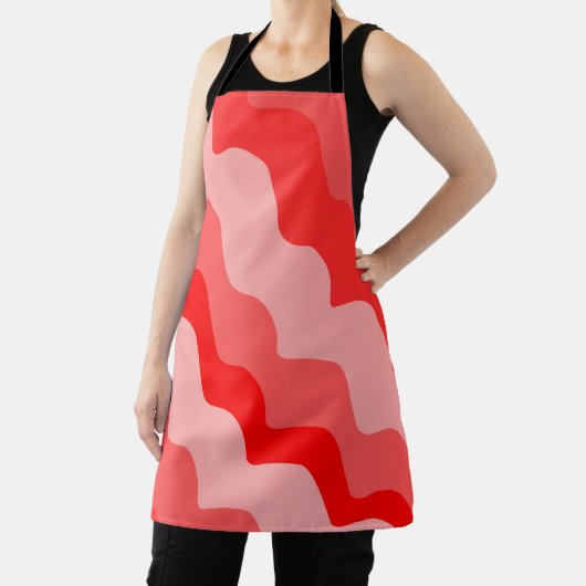 Rote Wellen Schürze (InSitu)