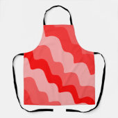 Rote Wellen Schürze (Vorderseite)