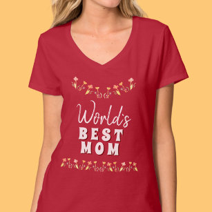 Rote Welt: Der Tag der bloralen Mutter der besten  T-Shirt