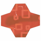 Rote Whimsical Große Geometrische Abstraktion Fußball (Flach)