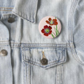 Rote Wildblume Button (Beispiel)