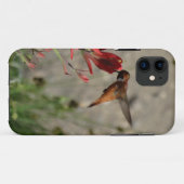 Rote Wildblume Case-Mate iPhone Hülle (Rückseite (Horizontal))