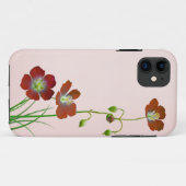 Rote Wildblume Case-Mate iPhone Hülle (Rückseite (Horizontal))
