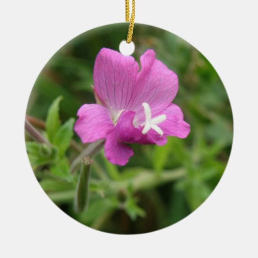 Rote Wildblume Keramik Ornament (Vorne)
