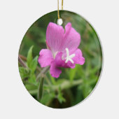 Rote Wildblume Keramik Ornament (Links)