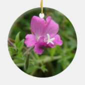 Rote Wildblume Keramik Ornament (Hinten)