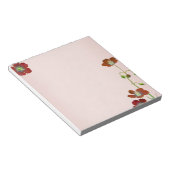 Rote Wildblume Notizblock (angewinkelt)