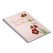 Rote Wildblume Notizblock (Rechte Seite)