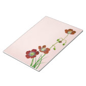Rote Wildblume Notizblock (angewinkelt)