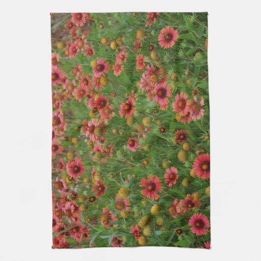 Rote Wildblumen Handtuch Rote Blume (Vertikal)