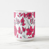 Rote Wildblumen Kaffeetasse (Mittel)