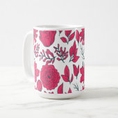 Rote Wildblumen Kaffeetasse (Vorderseite Links)