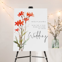 Rote Wildblumen Namen Willkommen bei Hochzeiten