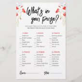 Rote Wildblumen | Was ist in deinem Handspiel? (Vorderseite)