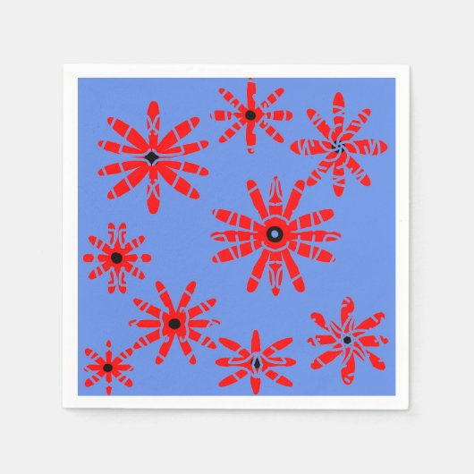 Rote Windmühlen Serviette (Vorderseite)