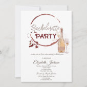 Rote Wine tasting in der Fattoria Moncucchetto Einladung (Vorderseite)