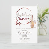 Rote Wine tasting in der Fattoria Moncucchetto Einladung (Stehend Vorderseite)