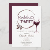 Rote Wine tasting in der Fattoria Moncucchetto Einladung (Vorne/Hinten)