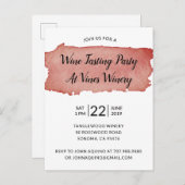 Rote Wine tasting in der Fattoria Moncucchetto Par Ankündigungspostkarte (Vorne/Hinten)