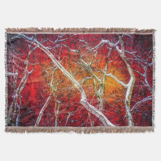 Rote Winternacht Decke (Vorderseite)