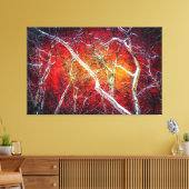 Rote Winternacht Leinwanddruck (Insitu (Wohnzimmer))