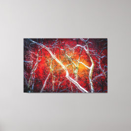 Rote Winternacht Leinwanddruck