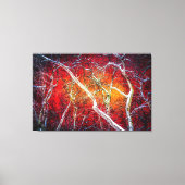 Rote Winternacht Leinwanddruck (Vorderseite)