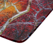 Rote Winternacht Schneidebrett (Ecke)