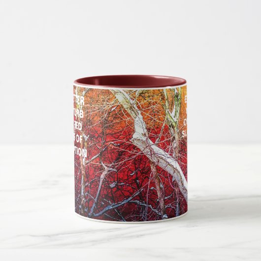 Rote Winternacht Tasse (Zentrum)